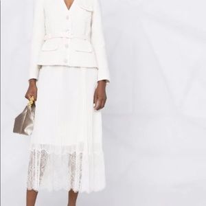 Self-Portrait
bouclé layered pleated dress - worn once